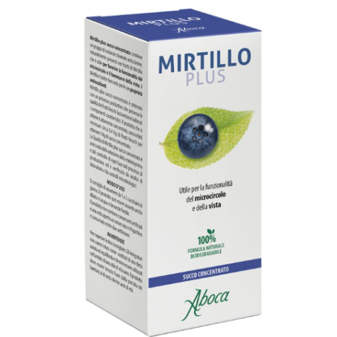 Mirtillo Plus Succo Concentrato 100ml Per Funzionalita' Del Microcircolo E Della Vista