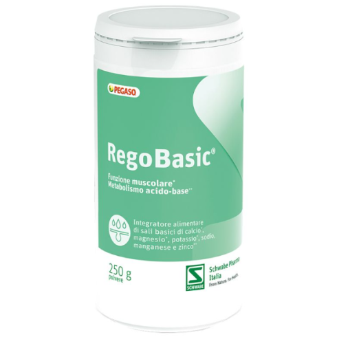Regobasic Polvere 250g - Integratore Per La Regolare Funzione Muscolare Con Sali Basici Di Calcio, Magnesio, Potassio, Sodio, Manganese e Zinco