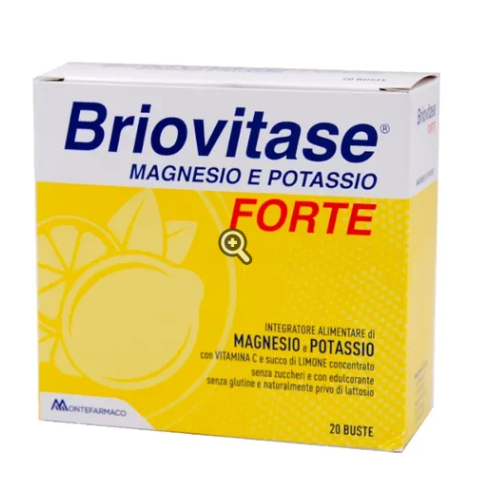 Briovitase Forte 20 Bustine Magnesio E Potassio Gusto Limone Senza Zuccheri 1 Bustina Al Giorno Contro Stanchezza E Spossatezza Briovitase Forte 20 Bustine Magnesio E Potassio Gusto Limone Senza Zuccheri 1 Bustina Al Giorno Contro Stanchezza E Spossatezza