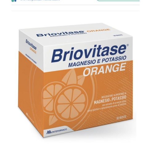 Briovitase Magnesio E Potassio Gusto Arancia 30bustine Contro Stanchezza, Spossatezza Ed Eccessiva Sudorazione Briovitase Magnesio E Potassio Gusto Arancia 30bustine Contro Stanchezza, Spossatezza Ed Eccessiva Sudorazione