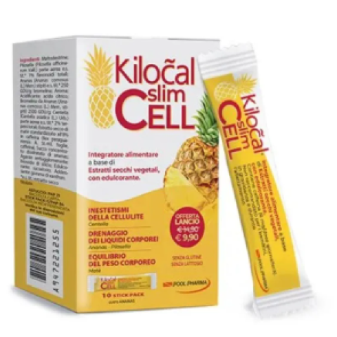 Kilocal Slim Cell 10stickpack Per Contrastare Inestetismi Della Cellulite, Liquidi In Eccesso E Gonfiori
