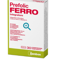 Prefolic Ferro 30Cpr Integratore a Base di Ferro Tristrato e Vitamina C 