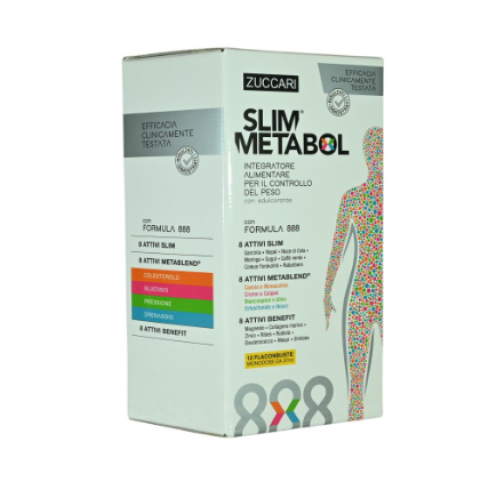 Slim Metabol Integratore Controllo Peso 12 Flaconbuste da 37 ml