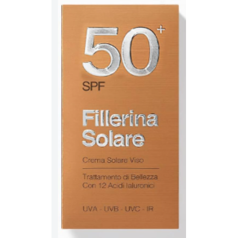 Fillerina Solare Crema Viso SPF 50+ 50ml - Trattamento Anti-Età