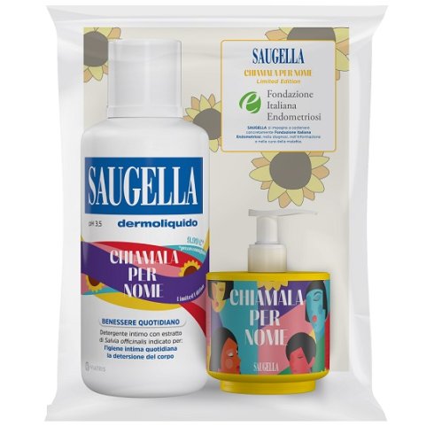 Saugella Dermoliquido 500 Ml + 150 Ml Special Edition Endometriosi Chiamala Per Nome Omaggio