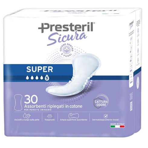 PRESTERIL SICURA AS SUPER 30PZ PRESTERIL SICURA AS SUPER 30PZ