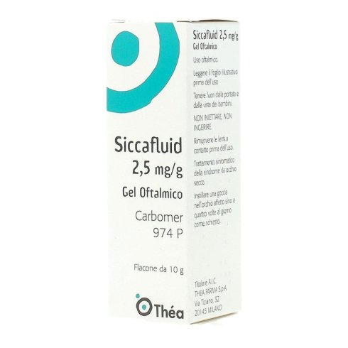 SICCAFLUID*GEL OFT 10G 2,5MG/G SICCAFLUID*GEL OFT 10G 2,5MG/G