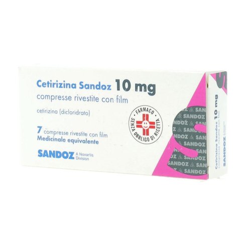 CETIRIZINA SAND*7CPR RIV 10MG CETIRIZINA SAND*7CPR RIV 10MG
