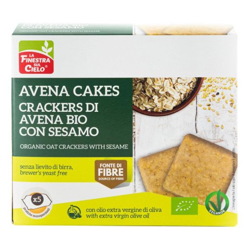 CRACKERS AVENA SESAMO250G BIO