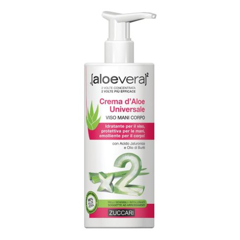 Aloevera2 Crema Aloe Universale Viso Mani Corpo 300ml