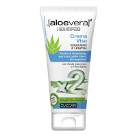 Aloevera2 Crema Viso Idratante Lenitiva Per Pelli Stressate Sensibili Ed Arrossate Con Protezione UV