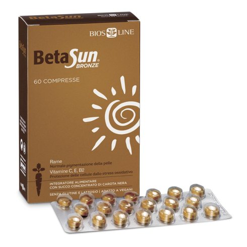 Beta Sun Bronze 60Compresse Integratore Per Favorire L’abbronzatura E La Normale Pigmentazione Della Pelle