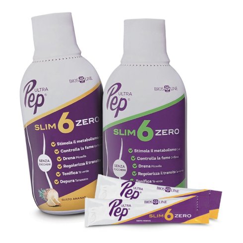 Ultra Pep Slim 6 Zero Mango E Maracuja 500ml Per L’equilibrio Del Peso Corporeo Ed Il Controllo Del Senso Di Fame