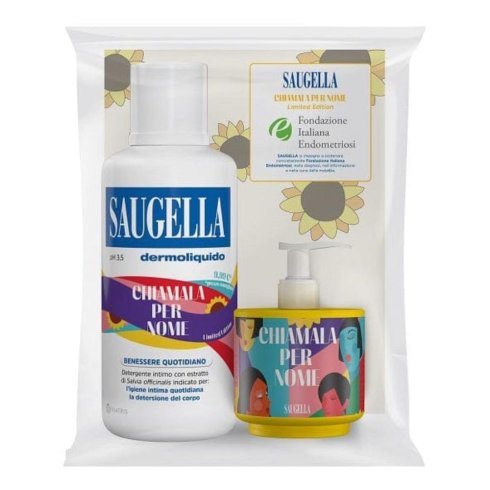 Saugella Dermoliquido 500 Ml + 150 Ml Special Edition Endometriosi Chiamala Per Nome Omaggio
