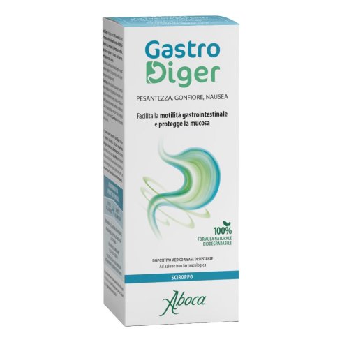 Gastrodiger Sciroppo Flacone Da 180g Per Il Trattamento Delle Difficoltà Digestive, Acidità Gastrica O Reflusso