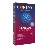 Control Sensual Dots&Lines Preservativi Con Rilievi E Striature Piacere Intenso 6pezzi