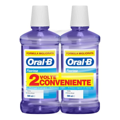 ORALB COLLUT FLUORINSE 2X500ML