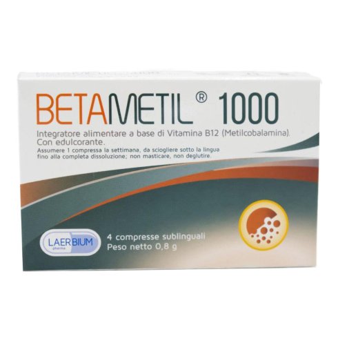 BETAMETIL 1000 4CPR SUBLINGUAL BETAMETIL 1000 4CPR SUBLINGUAL