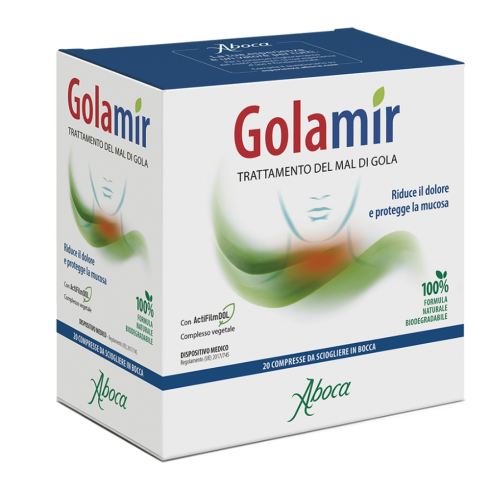 Golamir 20 Compresse Orosolubili Utile Per Irritazioni Ed Infiammazioni Del Cavo Orofarigeo