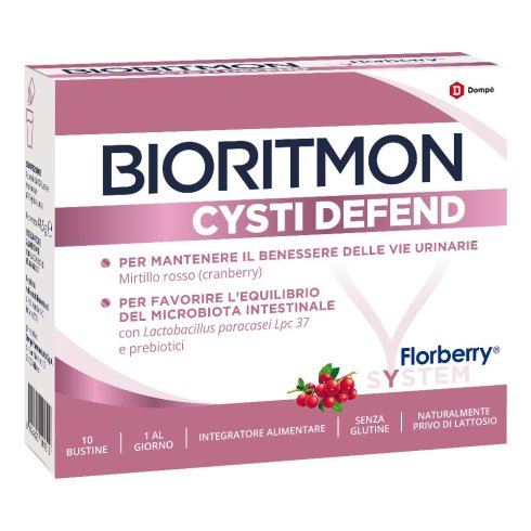 Bioritmon Cysti Defend Integratore Per Il Benessere Delle Vie Urinarie 10 bustine