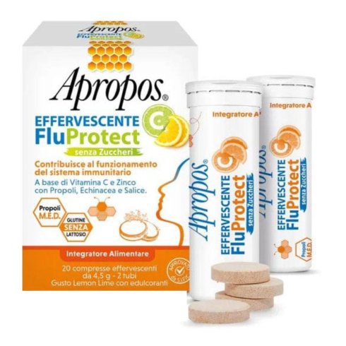 Apropos Effervescente C Fluprotect 20compresse Effervescenti Stimola Le  Difese Dell'organismo E Del Sistema Immunitario