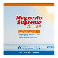 Magnesio Supremo Con Potassio+ 24bustine Contribuisce Alla Riduzione Di Stanchezza E Affaticamento, Per La Regolare Funzione Muscolare