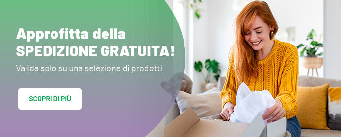 Approfitta della spedizione gratuita! Valida solo su una selezione di prodotti - SCOPRI DI PIU'