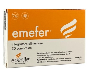 Emefer 30 Compresse Integratore Alimentare A Base Di Ferro