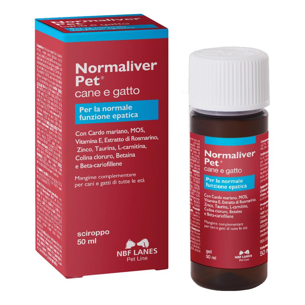 Normaliver Pet 50 g Integratore per Fegato di Cani e Gatti, Sostegno della Funzione Epatica, Spedizione Prime img