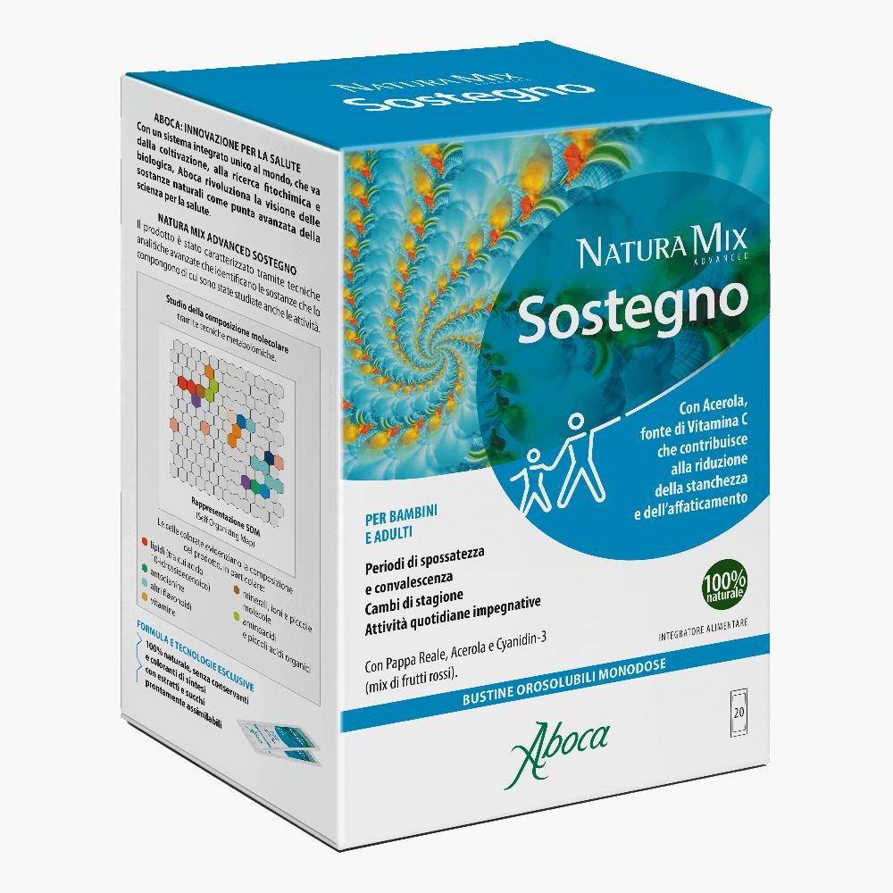 Natura Mix Advanced Sostegno 20Bustine Integratore Con Azione Antiossidante Di Sostegno E Ricostituente Utile Per Le Difese Immunitarie